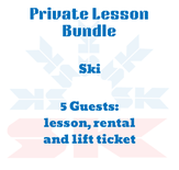 Ski Lesson Bundle for 5 Guests