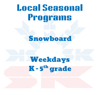 After School Weekday K - 5th Grade SNOWBOARD