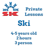 Ski and Play 4-5 Yr 2 Hours -- 3 Guests