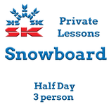 Private Snowboard Lesson 2.5 Hr - 3 Guests