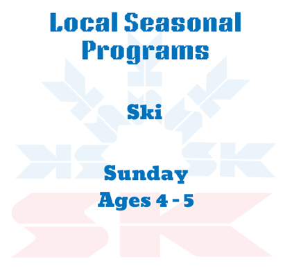 Sunday 4 - 5 Year-Old SKI