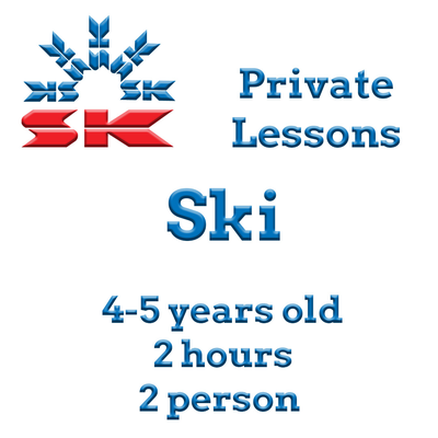 Ski and Play 4-5 Yr 2 Hours -- 2 Guests