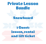 Snowboard Lesson Bundle for 1 Guest